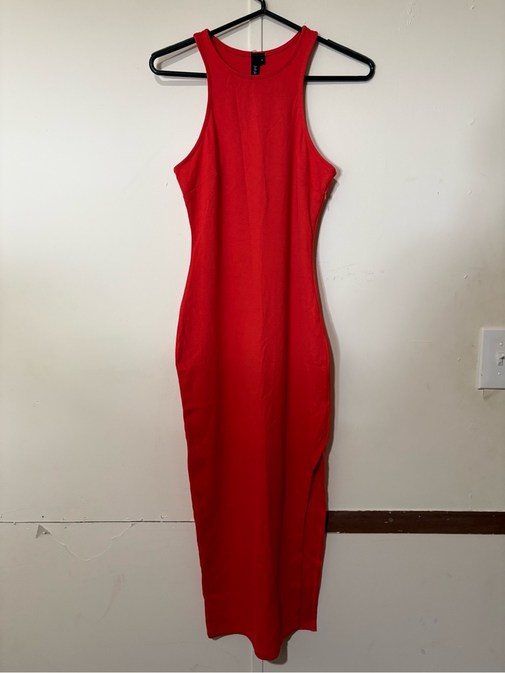 Red Sleeveless Bodycon Maxi Dress